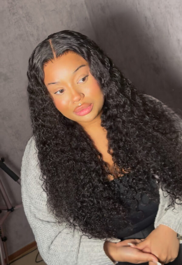 KAYLA HD Laceclosure Burmese curly wig 200% density